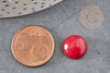 Cabochon jade rouge, cabochon rond, jade naturel, cabochon jade,jade rouge pierre naturelle,12mm, X1 G0266