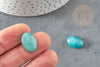 Cabochon jade vert aqua, pierre naturelle,cabochon ovale cabochon jade Naturel vert,13x18mm, X1 G2480