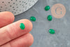 Cabochon jade vert, cabochon ovale, pierre dôme,cabochon jade vert,jade naturel,8x6mm,pierre naturelle, X1 G1552