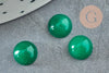 Cabochon jade vert,pierre naturelle, cabochon jade,cabochon rond,pierre précieuse,pierre verte, 8mm, X1 G1143