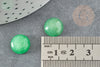 Cabochon jade vert,pierre naturelle, cabochon jade,cabochon rond,pierre verte, 12mm, X1 G2632