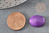 Cabochon jade violet,cabochon ovale, pierre dôme, cabochon jade violet,jade naturel,18 x13mm, X1 G2262