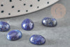 Cabochon lapis lazulis bleue, cabochon ovale, lapis lazulis naturelle,10x8mm, cabochon pierre, X1 G1720