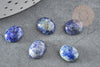 Cabochon lapis lazulis bleue, cabochon ovale, lapis lazulis naturelle,10x8mm, pierre naturelle, X1 G3548