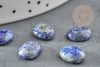 Cabochon lapis lazulis bleue, cabochon ovale, lapis lazulis naturelle,10x8mm, pierre naturelle, X1 G3548