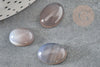 Cabochon ovale agate grise,agate naturelle,cabochon agate,agate grise,11x16mm, X1 G2293