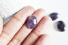 Cabochon ovale amethyste, cabochon ovale cabochon pierre, cabochon violet, amethyste naturelle,18x13mm, pierre naturelle, X1 G1183