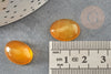 Cabochon ovale jade jaune, cabochon ovale, pierre dôme,cabochon pierre,jade naturel, 16 x12mm, X1 G2035