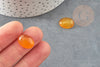 Cabochon ovale jade jaune, cabochon ovale, pierre dôme,cabochon pierre,jade naturel, 16 x12mm, X1 G2035