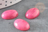 Cabochon ovale jade rose, cabochon pierre,rose orchidée,jade naturel,18 x13mm, pierre naturelle, X1 G2079