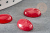 Cabochon ovale jade rouge 10x14mm, cabochon pierre,cabochon ovale pierre naturelle, pierre dôme,jade naturel, X1 G2694