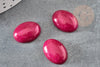 Cabochon ovale jade rouge magenta, cabochon ovale, pierre dôme,jade naturel,18 x13mm,X1 G2695