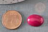 Cabochon ovale jade rouge magenta, cabochon ovale, pierre dôme,jade naturel,18 x13mm,X1 G2695