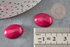 Cabochon ovale jade rouge magenta, cabochon ovale, pierre dôme,jade naturel,18 x13mm,X1 G2695