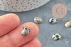 Cabochon ovale jaspe dalmatien,bijou pierre, cabochon ovale,jaspe naturel, jaspe taches,cabochon 10x8mm, pierre naturelle, X1 G1590