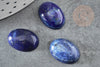 Cabochon ovale lapis lazuli naturel 18x13mm, cabochon création bijoux pierre, X1 G8673