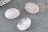 Cabochon ovale quartz rose, cabochon ovale quartz rose naturel pour créer des bijoux en pierre naturelle,18x13mm, X1 G1663