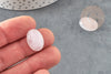 Cabochon ovale quartz rose, cabochon ovale quartz rose naturel pour créer des bijoux en pierre naturelle,18x13mm, X1 G1663