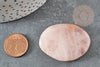 Cabochon ovale quartz rose, cabochon pierre, pierre naturelle, pendentif rose,quartz rose naturel,43-50mm, X1 G5056