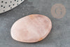 Cabochon ovale quartz rose, cabochon pierre, pierre naturelle, pendentif rose,quartz rose naturel,43-50mm, X1 G5056