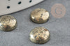 Cabochon pyrite grise,cabochon pyrite naturelle 10 mm, pyrite grise, pierre naturelle, X1 G0217