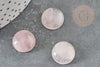 Cabochon quartz rose, pierre naturelle, cabochon rond,quartz naturel,pierre rose,quartz rose, 16mm , X1 G6711