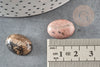 Cabochon rhodonite ovale, cabochon ovale, rhodonite naturelle, cabochon pierre,pierre naturelle,13x18mm, X1 G2063