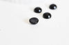 Cabochon rond agate noire, cabochon rond, agate naturelle,8mm, cabochon pierre, pierre naturelle, x1 G1869