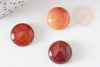 Cabochon rond agate orange, cabochon rond, agate naturelle,cabochon pierre, pierre naturelle, 16mm, X1 G2428