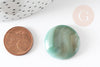 Cabochon rond agate verte, cabochon rond, cabochon agate,agate naturelle,24mm, pierre naturelle, X1 G2645