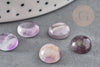 Cabochon rond amethyste, cabochon pierre, cabochon violet, amethyste naturelle,10mm, X1 G2685