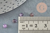 Cabochon rond amethyste, fournitures créatives, cabochon rond, amethyste naturelle, pierre naturelle,4mm, X1 G2820