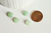 Cabochon rond aventurine verte, fournitures créatives, cabochon rond, aventurine naturelle,8mm, pierre naturelle