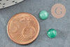 Cabochon rond aventurine verte naturelle 6mm, cabochon pierre naturelle, x1 G0174