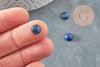 Cabochon rond bleu lapis lazulis 8mm, cabochon rond, cabochon pierre, lapis lazulis naturel, pierre naturelle, X1 G0394