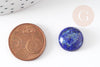 Cabochon rond bleu lapis lazulis, cabochon rond, cabochon pierre, lapis lazulis naturel,14mm, pierre naturelle, X1 G2596