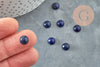 Cabochon rond bleu lapis lazulis, cabochon rond, cabochon pierre, lapis lazulis naturel,8mm, pierre naturelle, X1 G2684