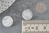 Cabochon rond cristal de roche 14mm,cabochon rond,quartz naturel, cabochon cristal, pierre naturelle, x1 G5054