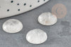 Cabochon rond cristal de roche,quartz naturel, cabochon cristal,pierre naturelle,12mm, X1 G5051