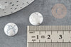 Cabochon rond howlite blanc, cabochon rond, howlite naturelle,cabochon howlite,12mm, X1 G0759