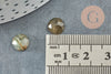 Cabochon rond labradorite à facettes 8mm, cabochon rond, labradorite naturelle,pierre naturelle, X1 G5639