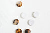 Cabochon rond nacre léopard cabochon nacre, cabochon coquillage, nacre naturelle,10mm, X10 G5059