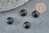 Cabochon rond onyx naturelle noire lisse 8mm, cabochon pour création bijoux pierre naturelle, X1 G8666