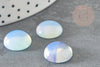 Cabochon rond opalite blanche,cabochon opalite,cabochon rond pierre ,14mm, x1 G2283