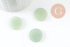 Cabochon rond plat aventurine verte naturelle 20mm, cabochon pierre naturelle, x1 G9613