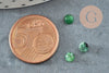 Cabochon rond rubis sur zoisite, cabochon rond,zoisite naturelle,cabochon pierre, création 4mm, X1 G2781