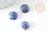 Cabochon sodalite bleue, cabochon pierre,cabochon rond, sodalite naturelle,14mm, pierre naturelle, x1 G2246