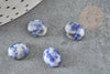 Cabochon sodalite bleue,cabochon pierre,cabochon ovale,sodalite naturelle, 10x8mm, X1 G2214