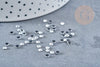 Cabochon strass cristaux transparent 2.7mm, cabochon plastique, strass couture,cristal Swarovski, x 1 gr G8683