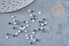 Cabochon strass cristaux transparent 2.7mm, cabochon plastique, strass couture,cristal Swarovski, x 1 gr G8683